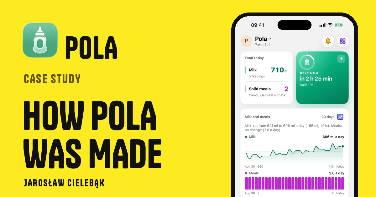 How Pola came to life: a case study by Jarosław Cielebąk on cielebak.com